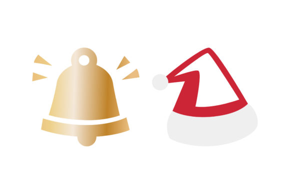 Bell and Hat Christmas Asset: A Festive Graphics Must-Have