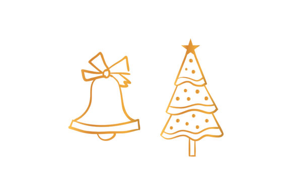 Christmas Bell and Tree Set: A Festive Embroidery Design