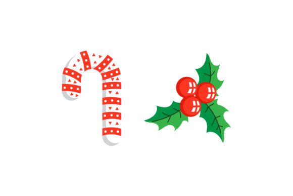 Christmas Candy and Mistletoe Vector Set: A Graphics Must-Have