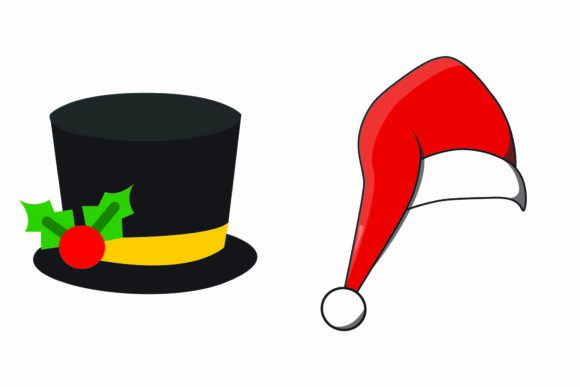 Christmas Cap Plush Illustration Vectors for Festive Branding