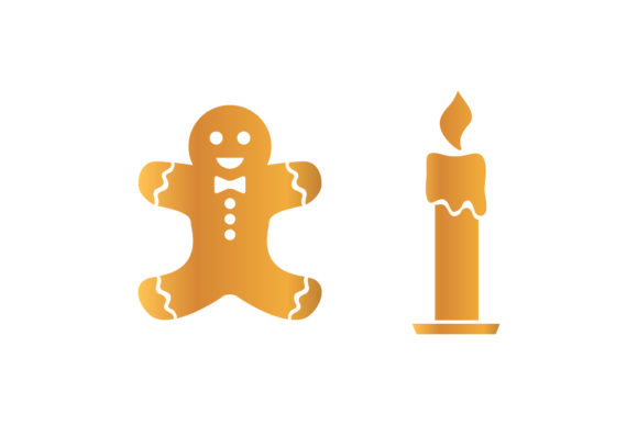 Christmas Cookies and Candle Set Vector: A Festive Graphics Essential