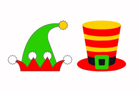 Christmas Hat Funny Beautiful Vector: Festive Graphics for Local Brands