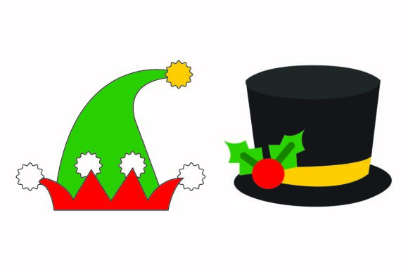 Christmas Hat Head Accessories Vectors: A Festive Touch