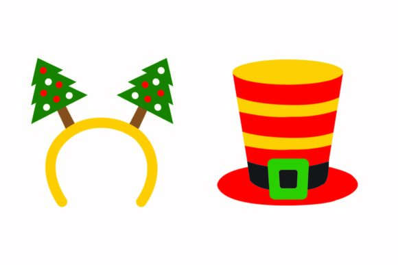 Christmas Hat Headband Illustration for Graphics