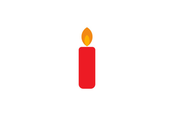 Christmas Illustration Candle: A Versatile Graphics Asset