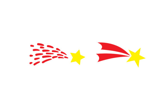Christmas Shooting Stars Set Vector: A Sparkling Graphics Addition