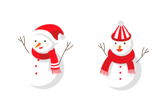Christmas Snowman Character Set Vector: A Festive Graphics Must-Have