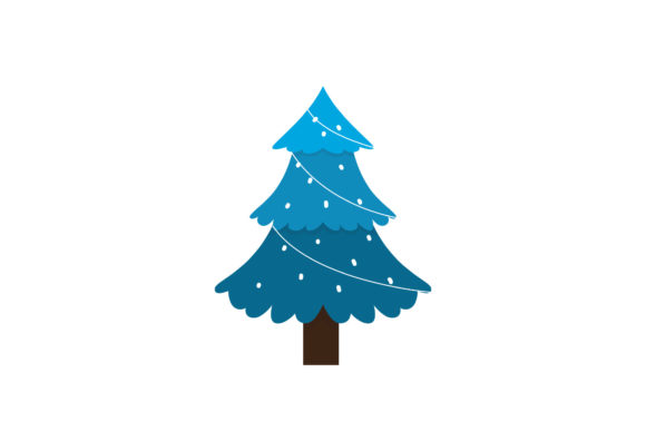 Christmas Tree Blue Color: A Versatile Graphics Asset