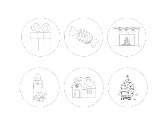 Christmas Tree Outline Bundle: Versatile Graphics for Your Editorial Needs