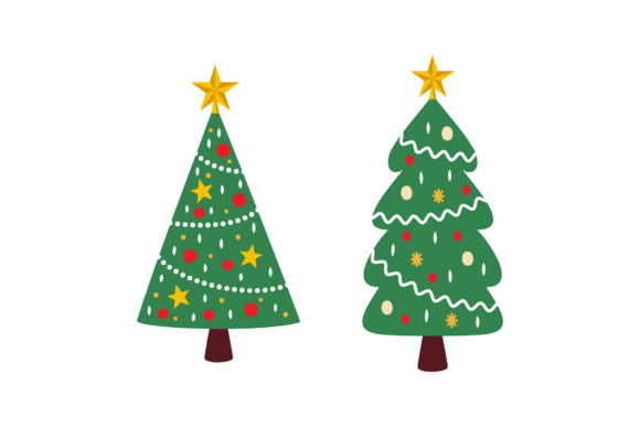 Christmas Tree Set Assets: A Must-Have for Graphics and Illustrations