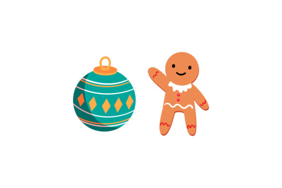 Cookies and Ornaments Christmas Set: Festive Graphics for Local Brands