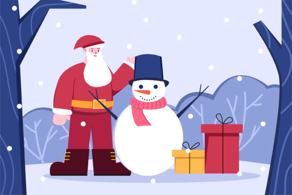 Review: Santa Giving Christmas Present Graphics for Crafters