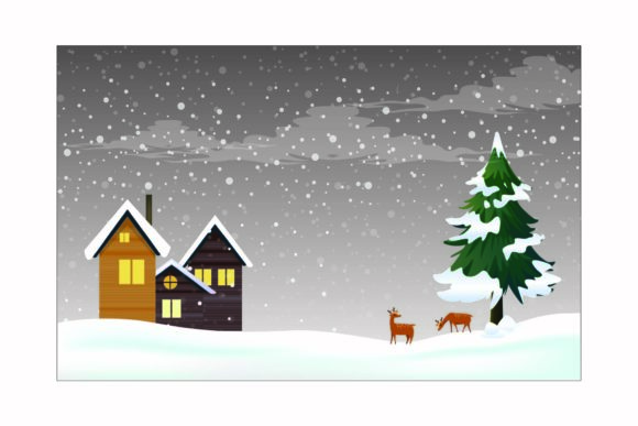Simple Christmas Illustration for Festive Branding
