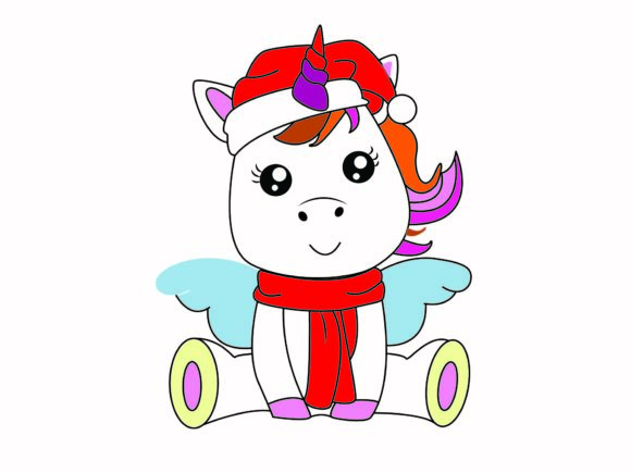 Unicorn Christmas Sit Full Color: A Festive Embroidery Gem